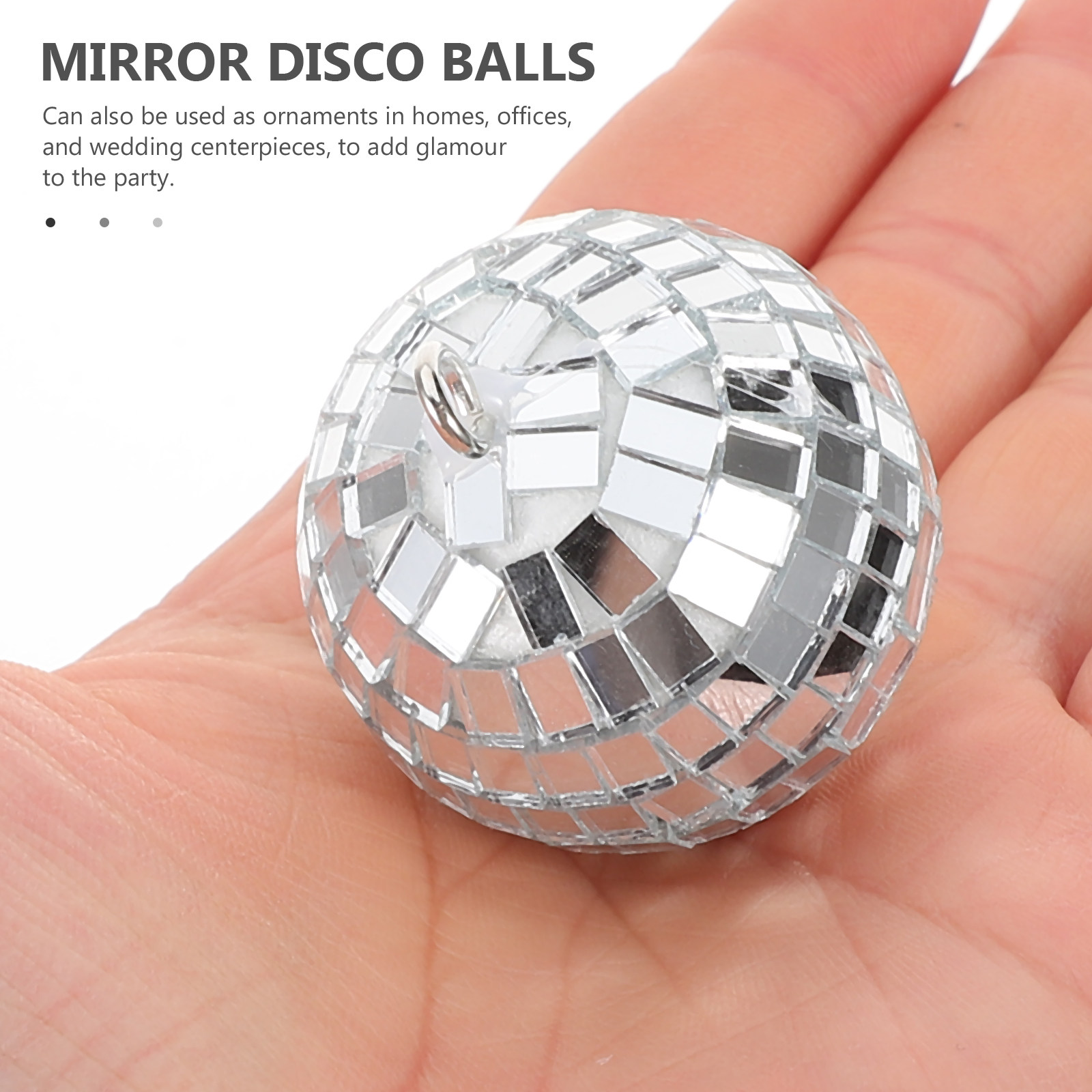 Disco Ball Mirror - 10Pcs Mirror Disco Ball Hanging Decoration