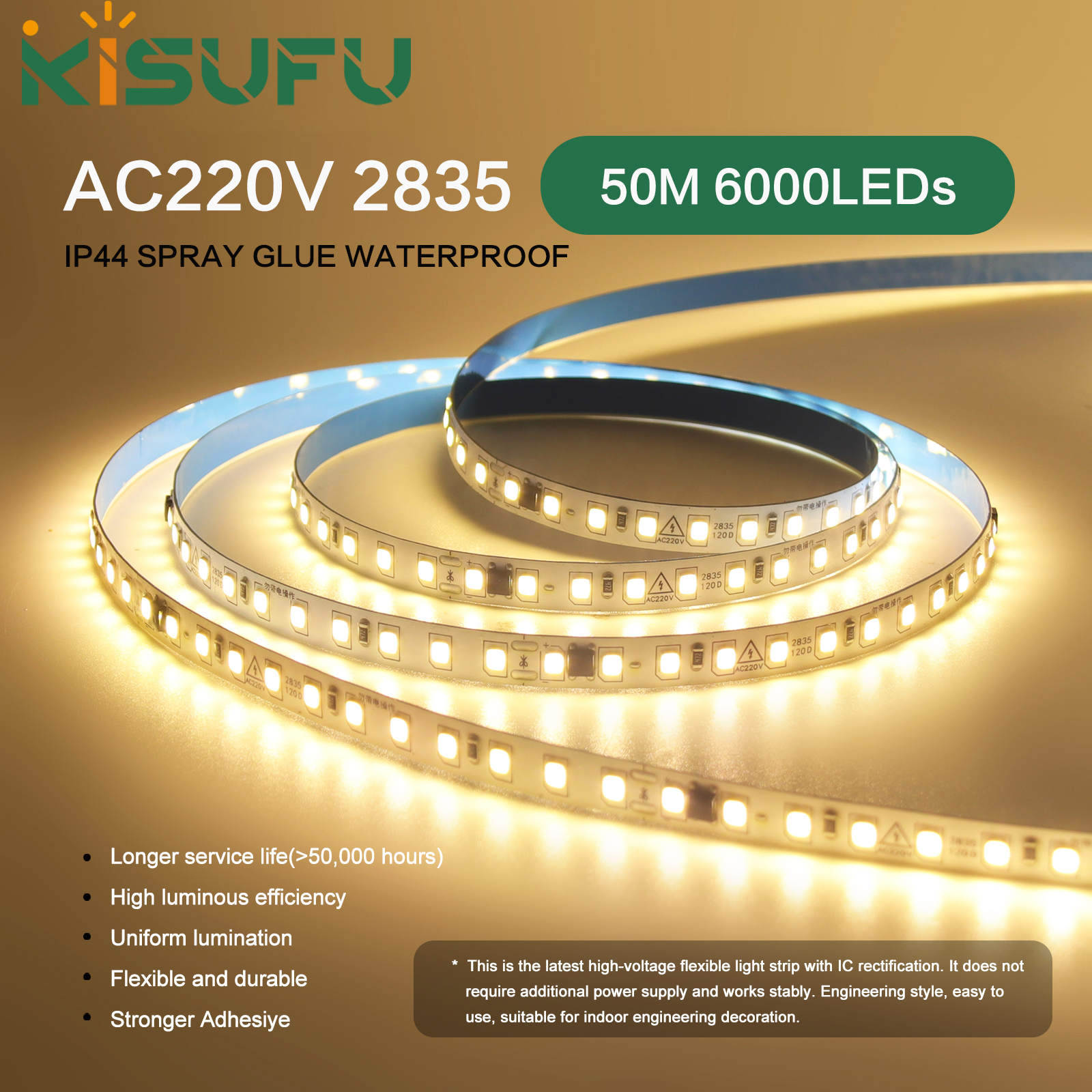 Decor Lighting Online - AC220V LED Strip Light 5m 10m