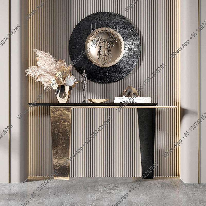 Foyer Lighting Wall Decor - Light luxury modern style solid wood