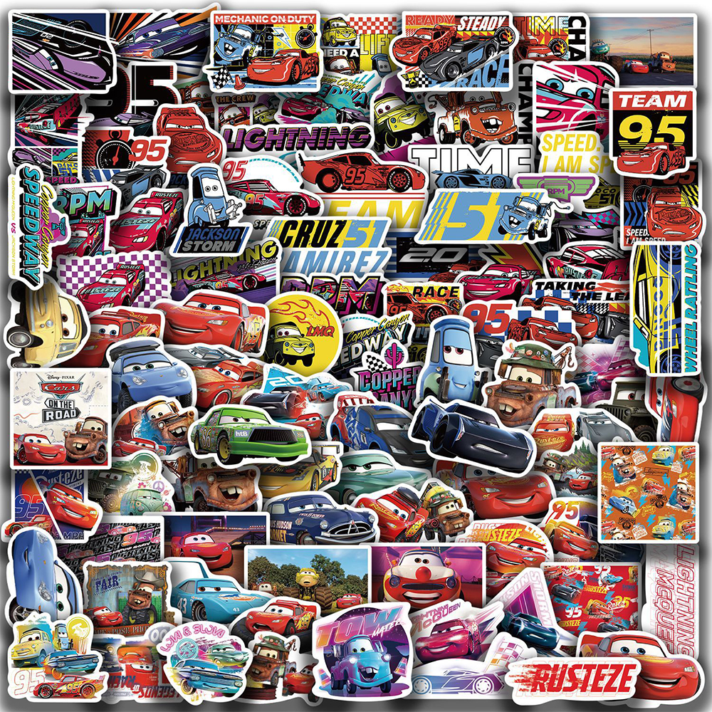 Lighting Mcqueen Birthday Decor - 10/30/50/100pcs Disney Cartoon Cars Lightning McQueen