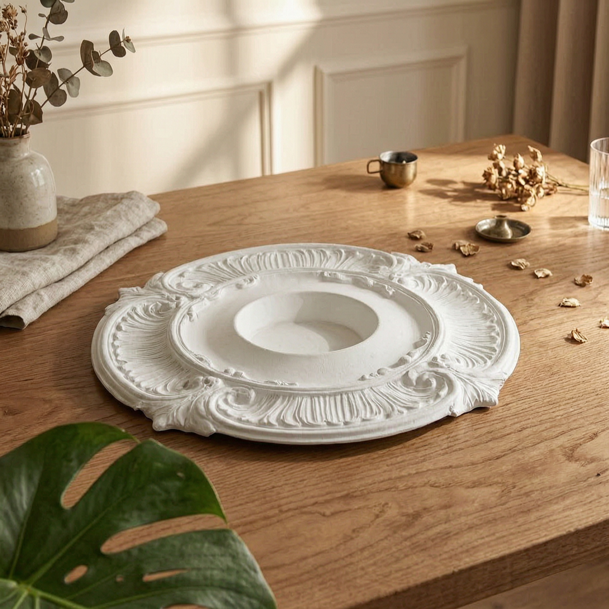 Round PU Ceiling Medallion Scr - Lightings Decoration review and price