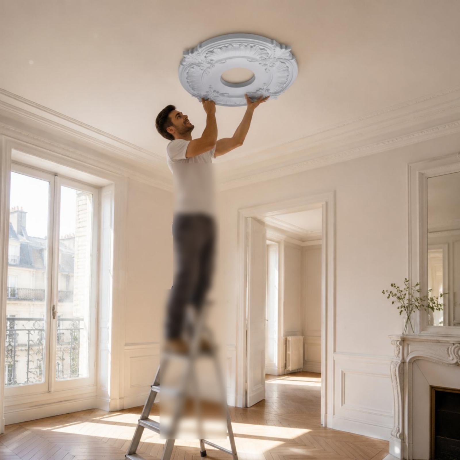 Round PU Ceiling Medallion Scr - Lightings Decoration review and price