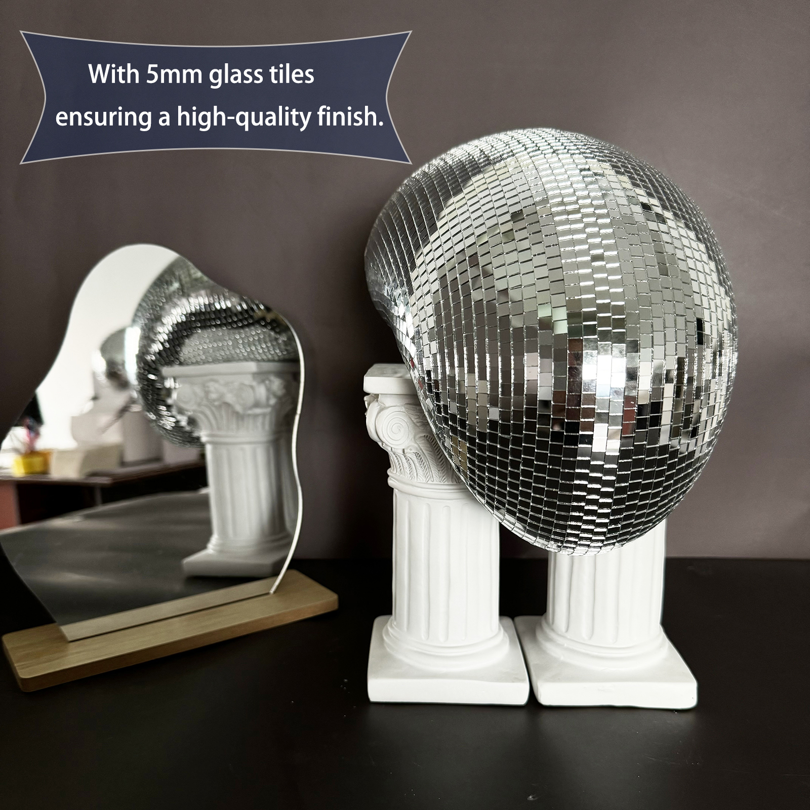 28cm Melted Disco Ball Mirror  - Disco Ball Mirror review and price