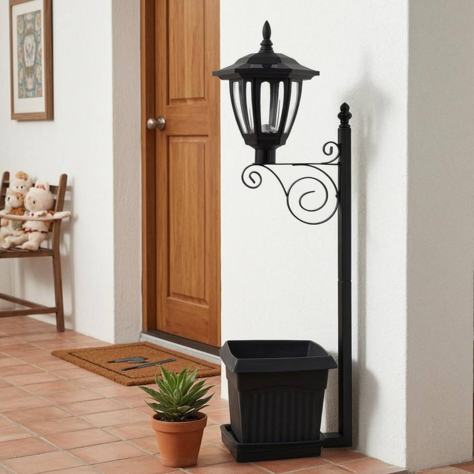 Solar Flower Pot Light Wrought - Lighting Decoration Outdoor review and price