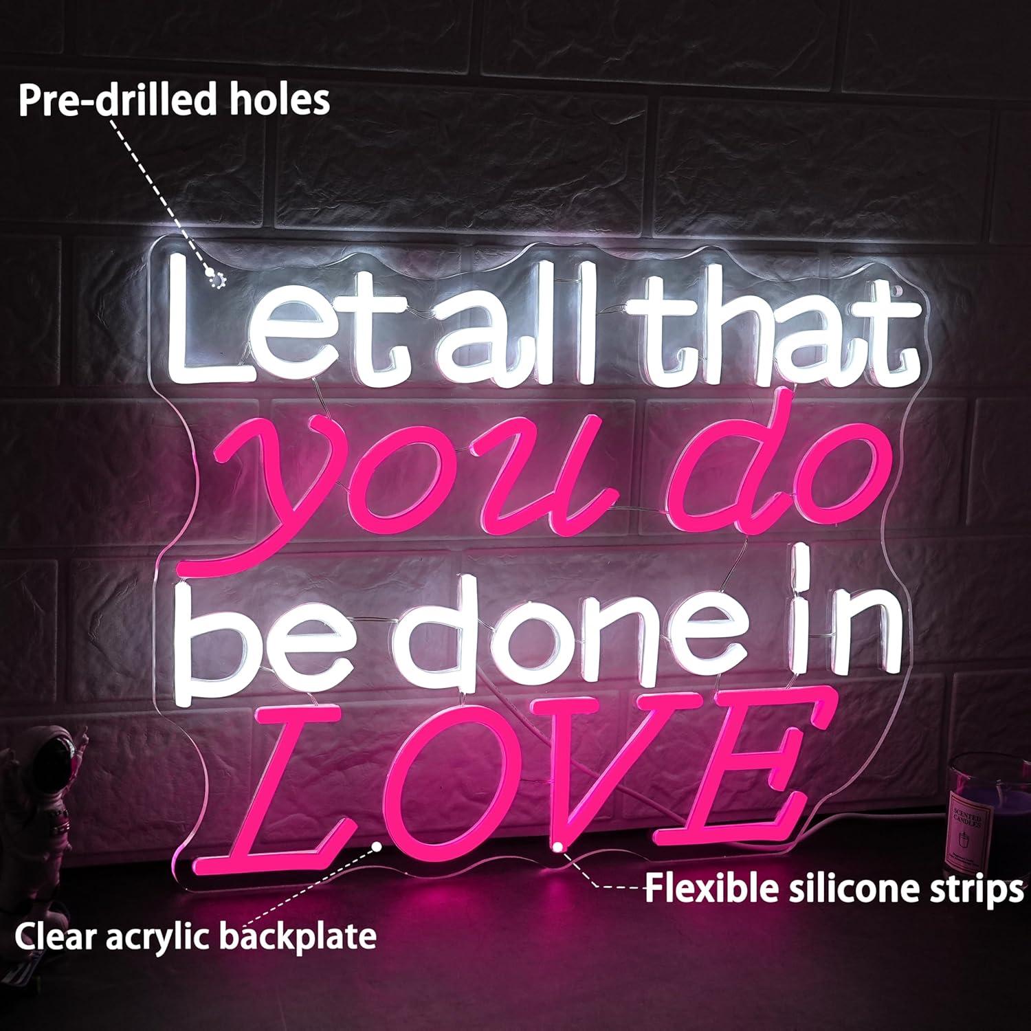 Let All That You Do Be Done In - Lighting Decor Wedding review and price