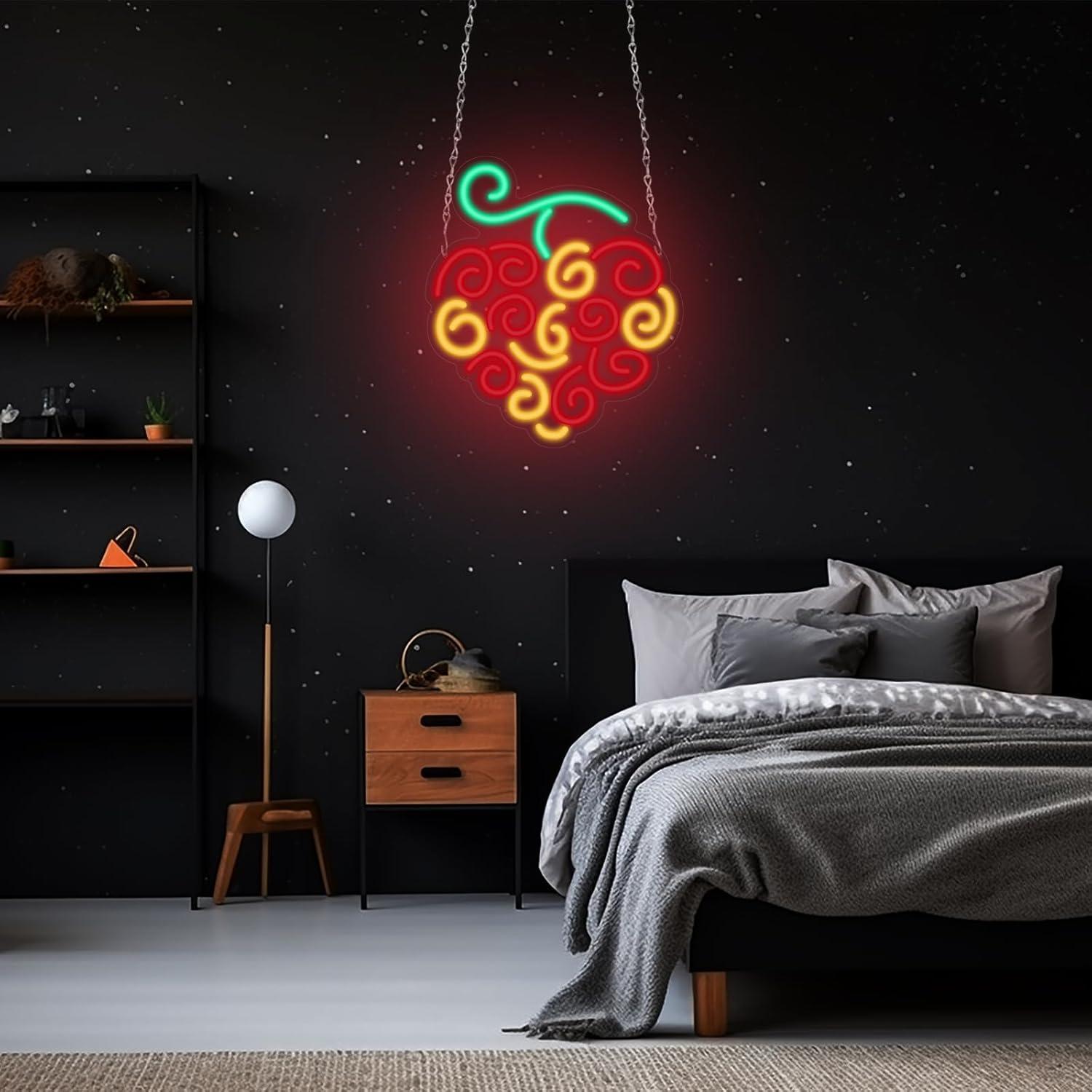 Cyber Fruit Neon Sign USB Dimm - Lighting Decor In Room review and price