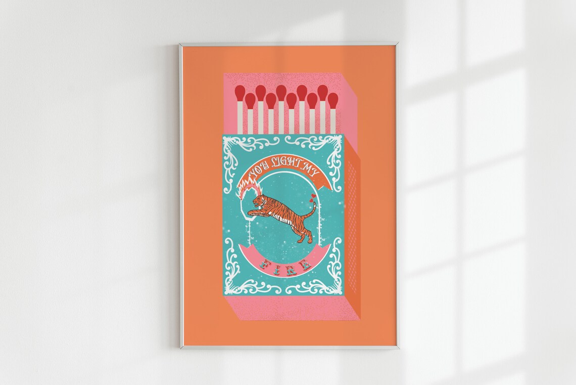 You Light My Fire Orange Match - Lighting Decor Living Room review and price
