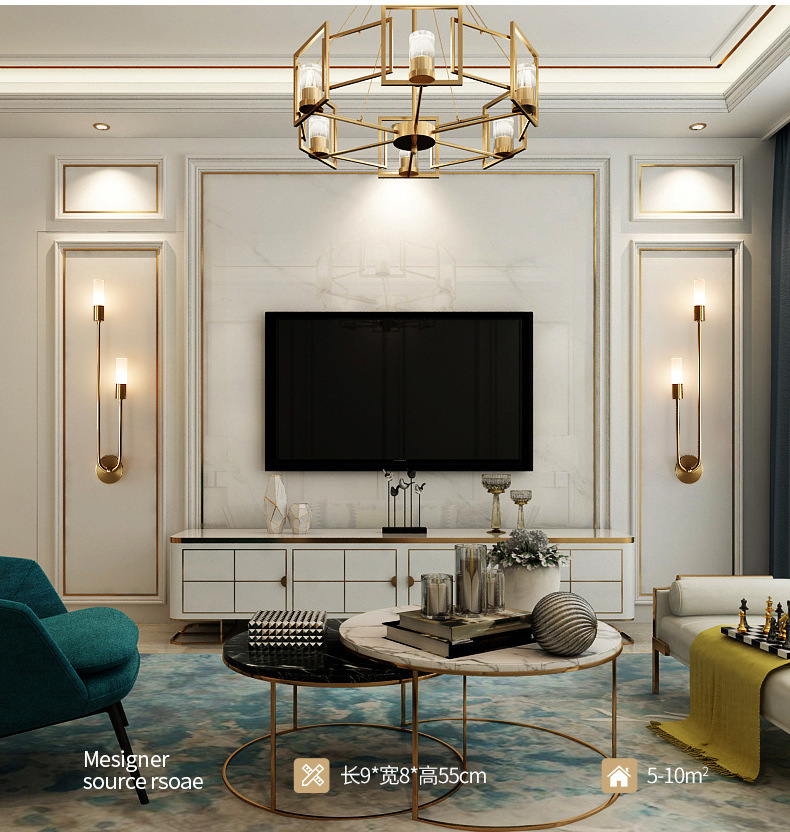 Retro Background Living Room A - Lightings Decoration review and price