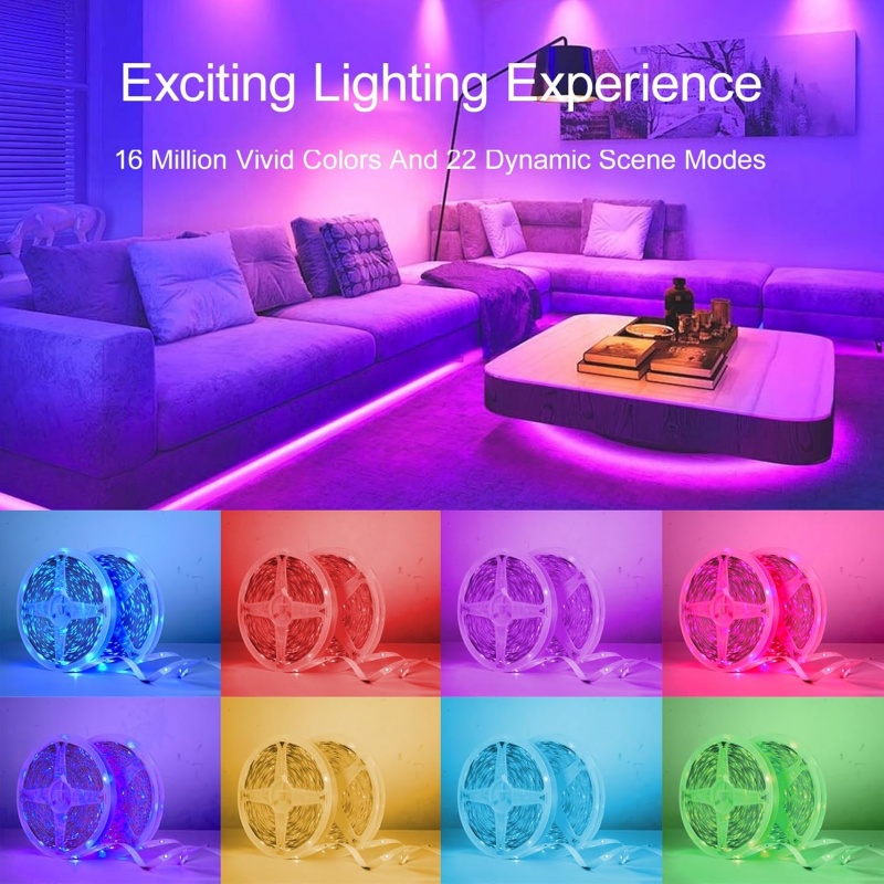 DC 5V USB LED Strip Lights APP - Room Decor Lighting Lamp review and price
