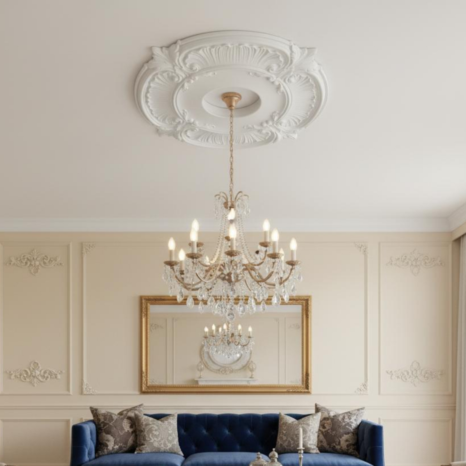 Round PU Ceiling Medallion Scr - Lightings Decoration review and price