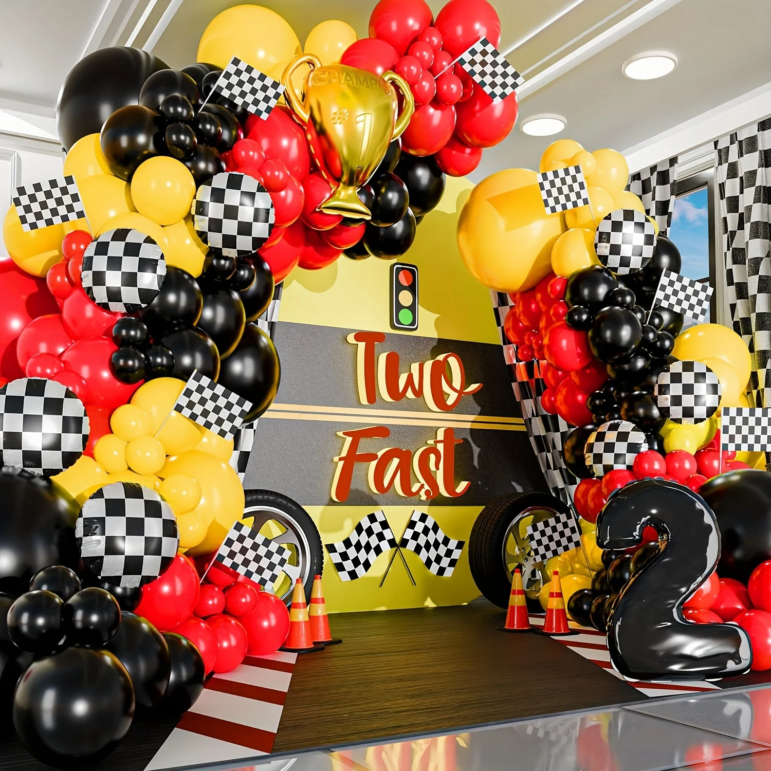 117pcs All-in-one Car Balloon  - Lighting Mcqueen Birthday Decor review and price