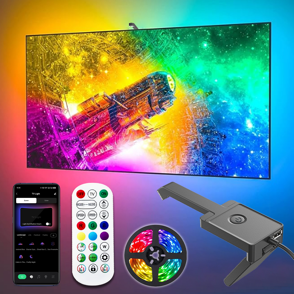 Wiscolor RGBIC LED TV Backligh - Foyer Lighting Wall Decor review and price