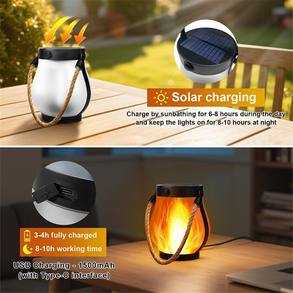 22LEDS Solar Flame Torch Light - Lighting Decor Sunrise review and price