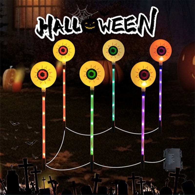 LED Solar Halloween Eyeball St - Outdoor Lighting Decor Ideas review and price