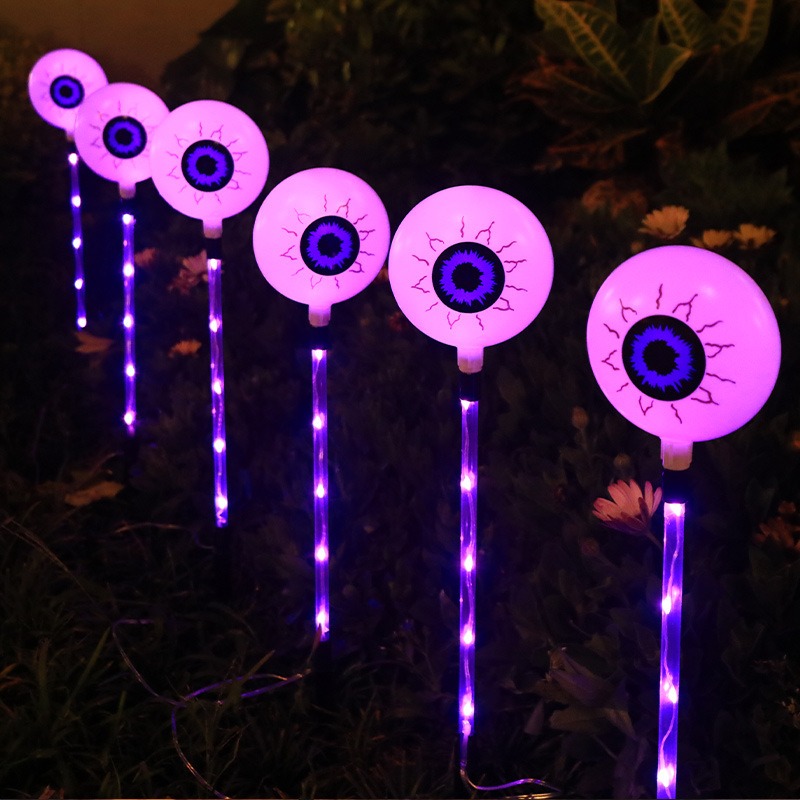 LED Solar Halloween Eyeball St - Outdoor Lighting Decor Ideas review and price