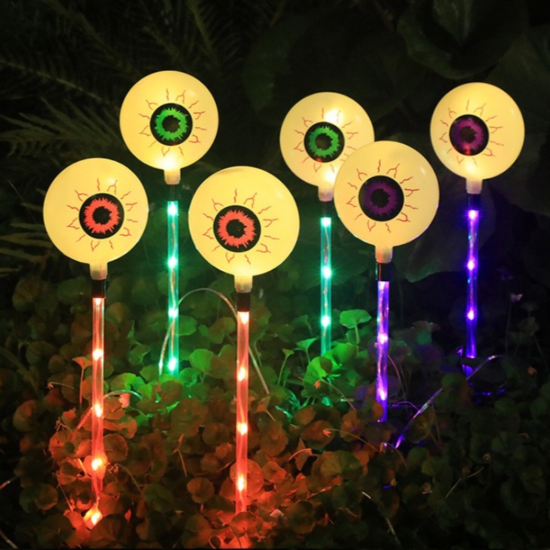 LED Solar Halloween Eyeball St - Outdoor Lighting Decor Ideas review and price