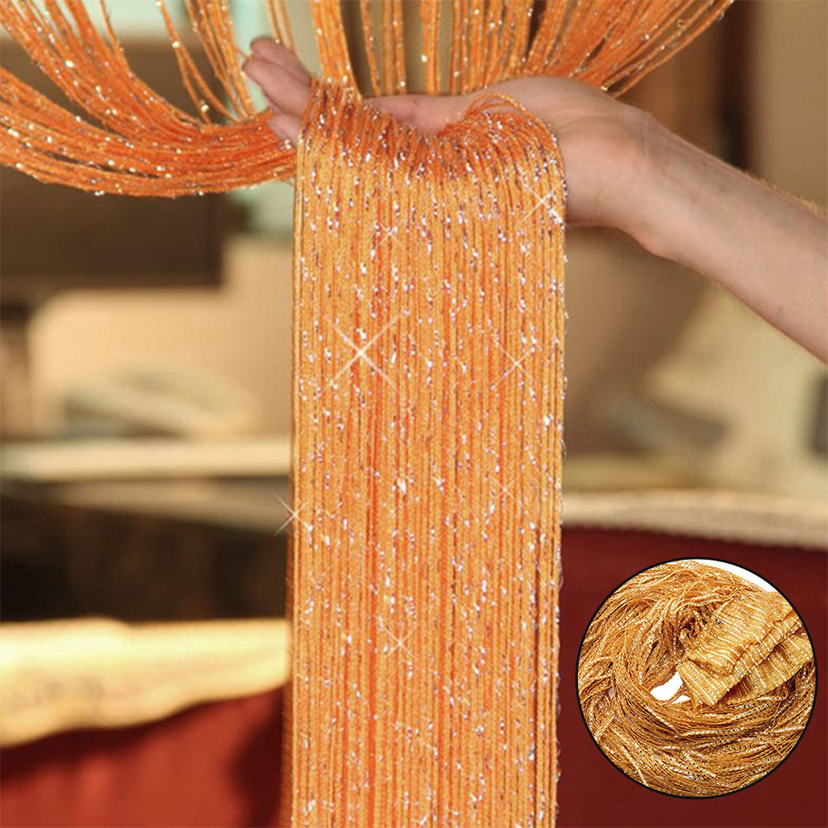 100x200CM String Door Curtain  - Lighting Bug Decor review and price