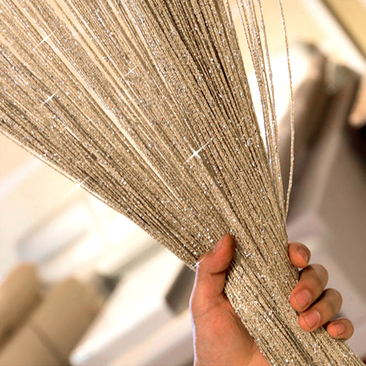 100x200CM String Door Curtain  - Lighting Bug Decor review and price