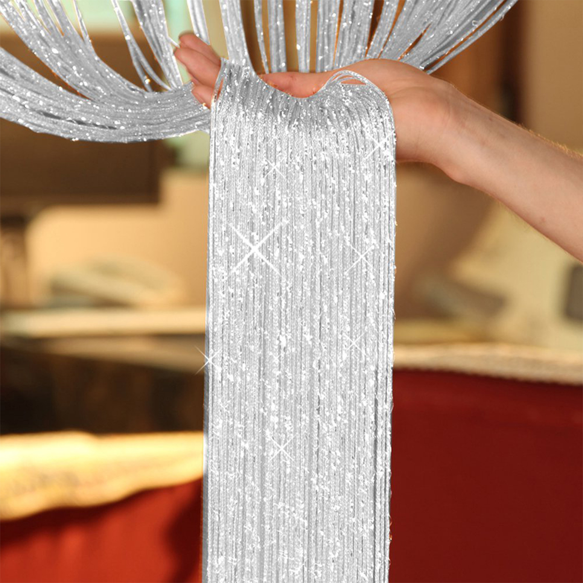 100x200CM String Door Curtain  - Lighting Bug Decor review and price