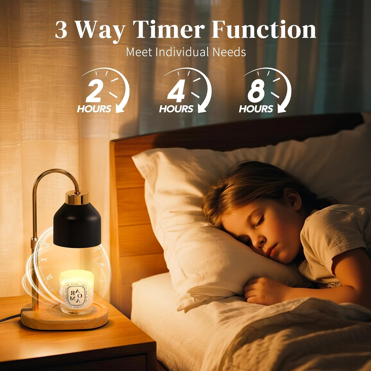 Black Candle Warmer Lamp with  - Lighting Decor Living Room review and price