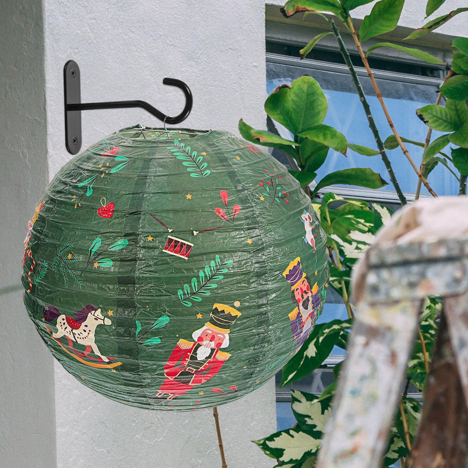 2Pcs Nutcracker Lanterns Green - Lantern Paper Solar review and price