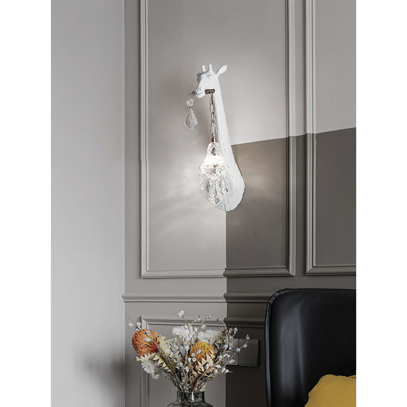 Modern Creative Resin Giraffe  - Foyer Lighting Wall Decor review and price