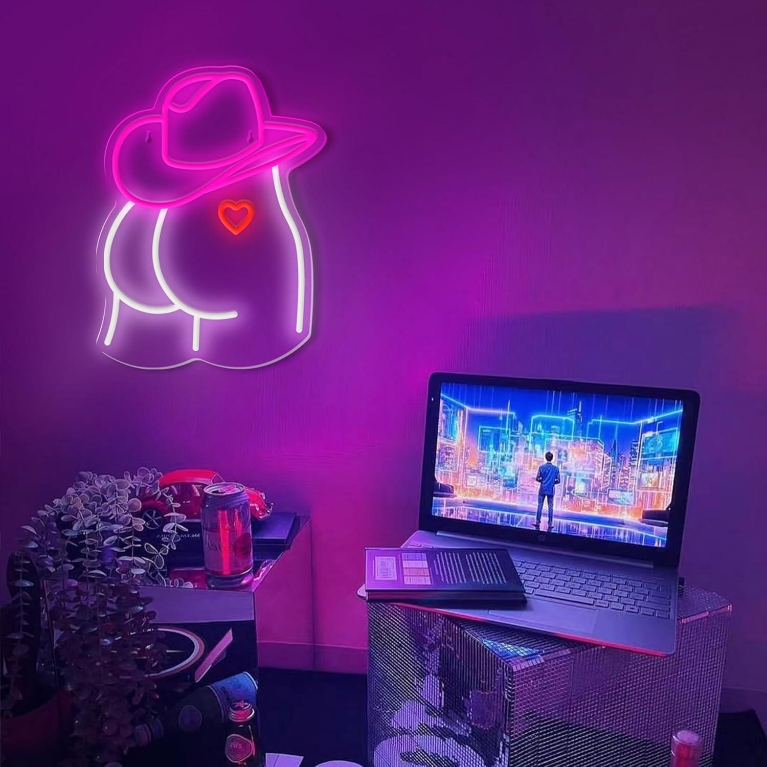 Cowgirl Neon Sign Dimmable LED - Lighting Christmas Decor review and price