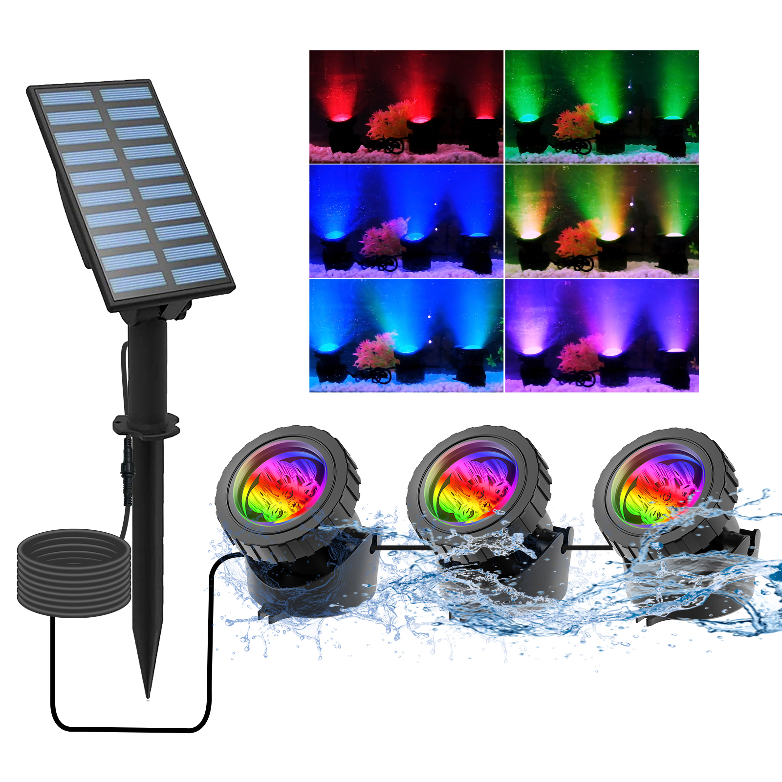 2/4/3/5 RGB Solar Light Outdoo - Lighting Decor Sunrise review and price