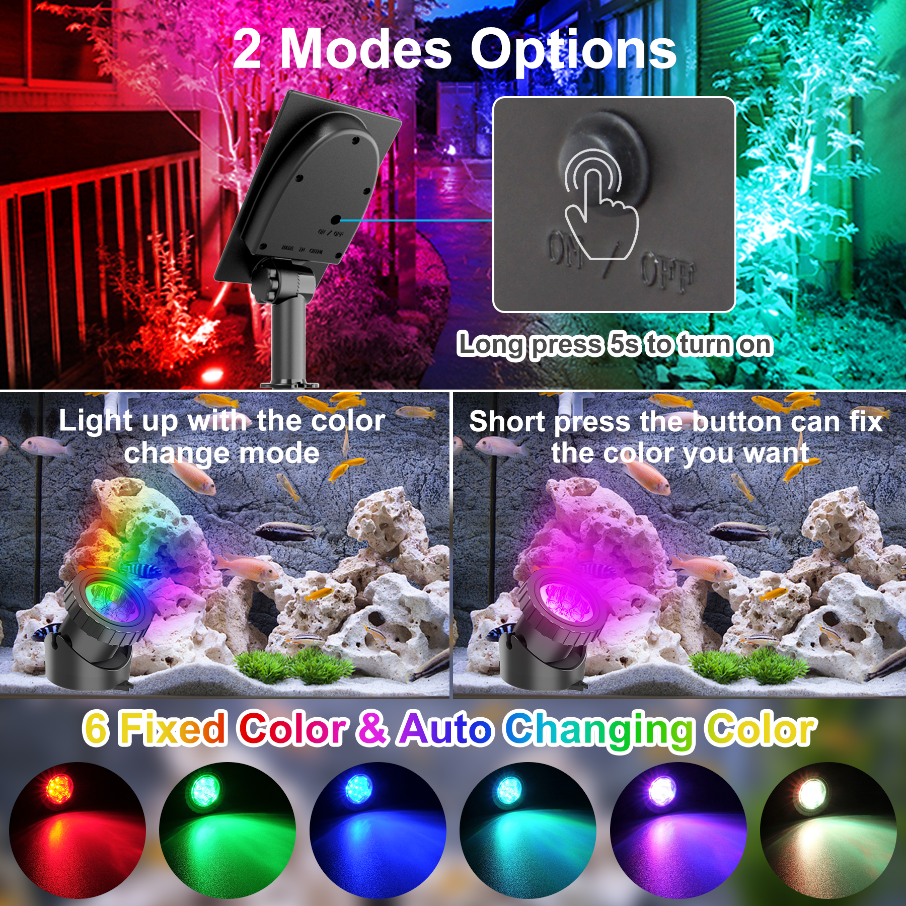 2/4/3/5 RGB Solar Light Outdoo - Lighting Decor Sunrise review and price