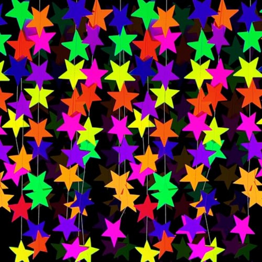 120feet UV Neon Star Hanging P - Lightings Decoration review and price