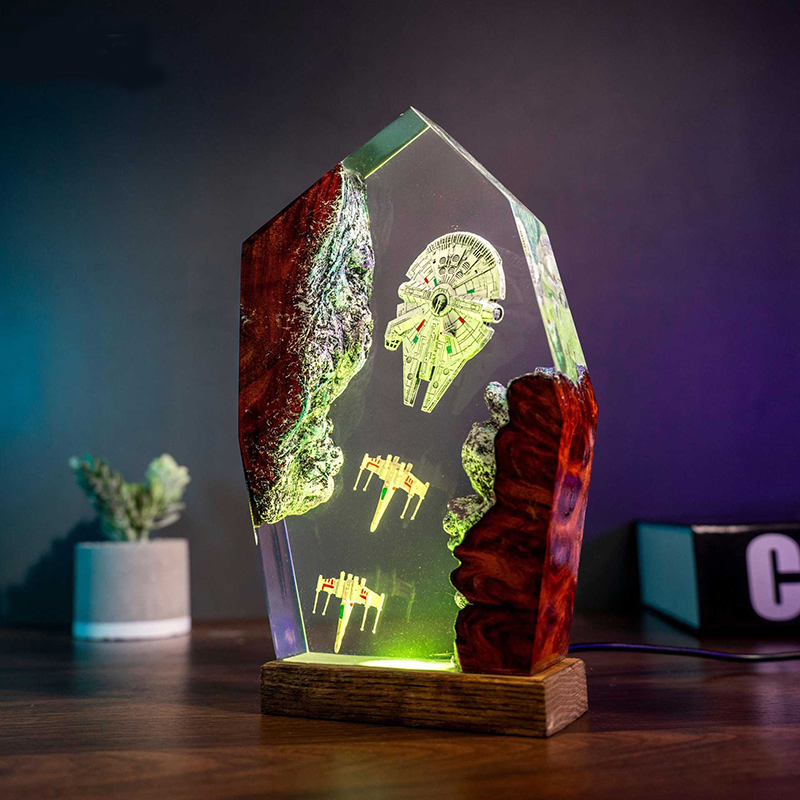 Table Resin Lamp Universe War  - Lighting Christmas Decor review and price