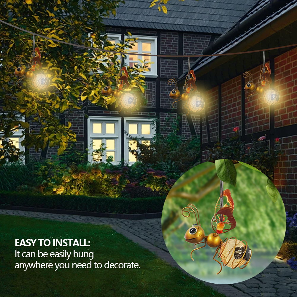 Solar Powered Hanging Bug Ligh - Lighting Bug Decor review and price