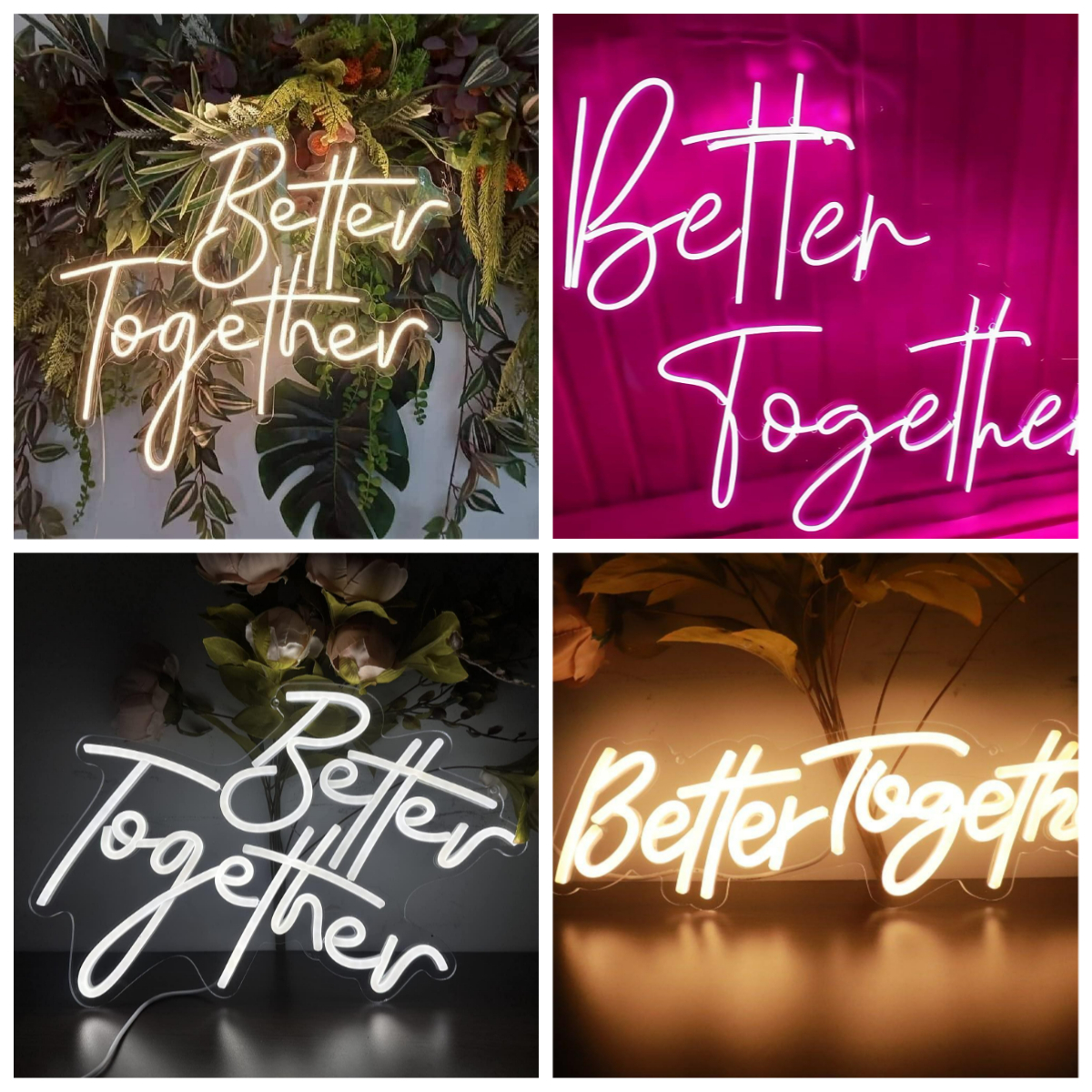 Better Together Neon Sign USB  - Lighting Decor Living Room review and price