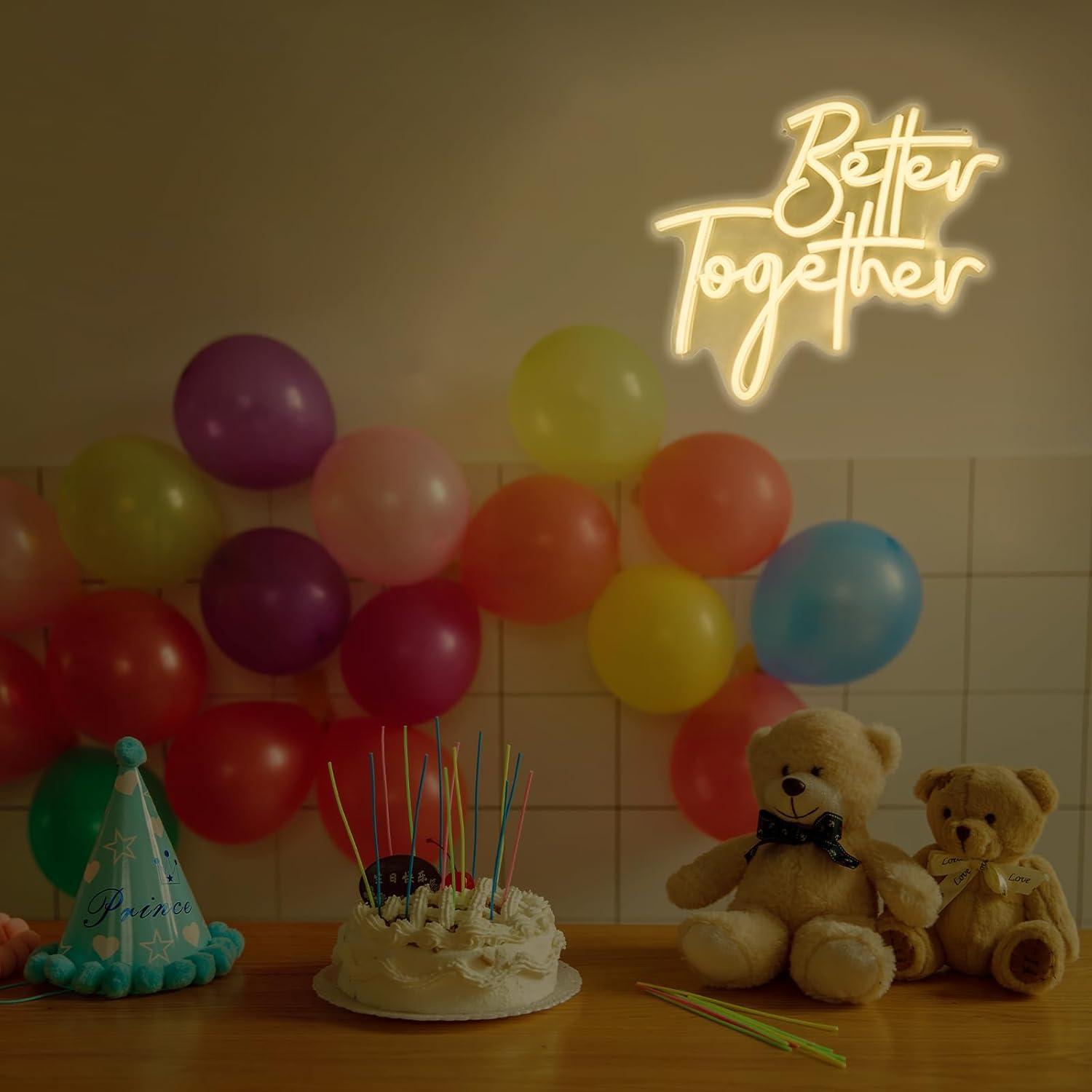 Better Together Neon Sign USB  - Lighting Decor Living Room review and price