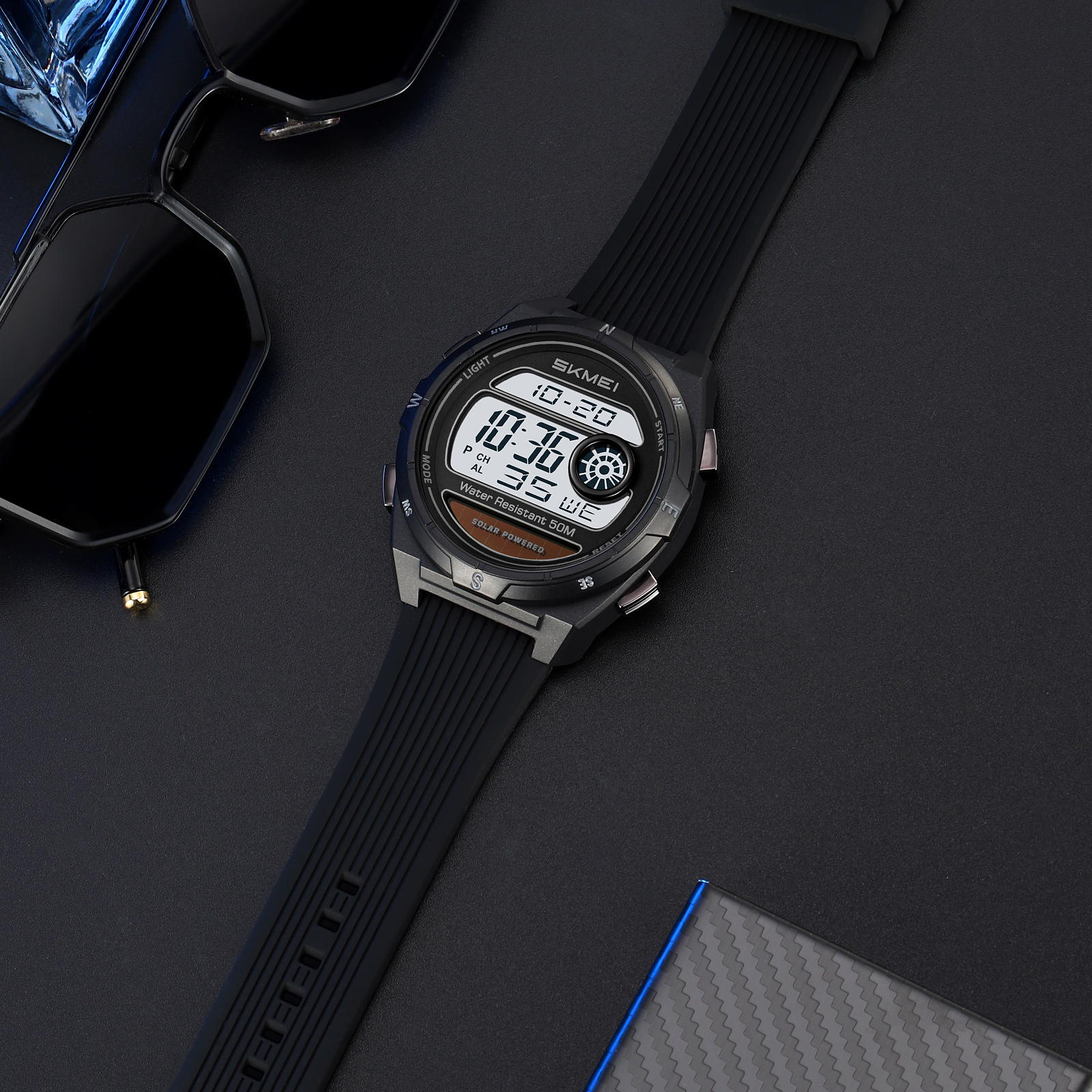 SKMEI 2436 Solar Digital Watch - Lantern Paper Solar review and price