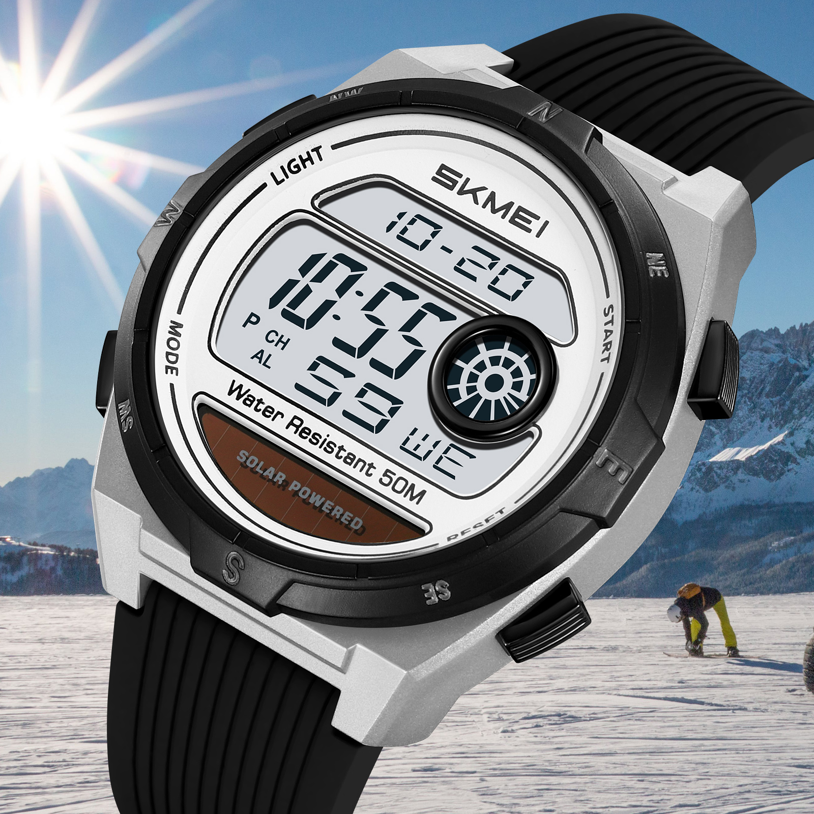 SKMEI 2436 Solar Digital Watch - Lantern Paper Solar review and price