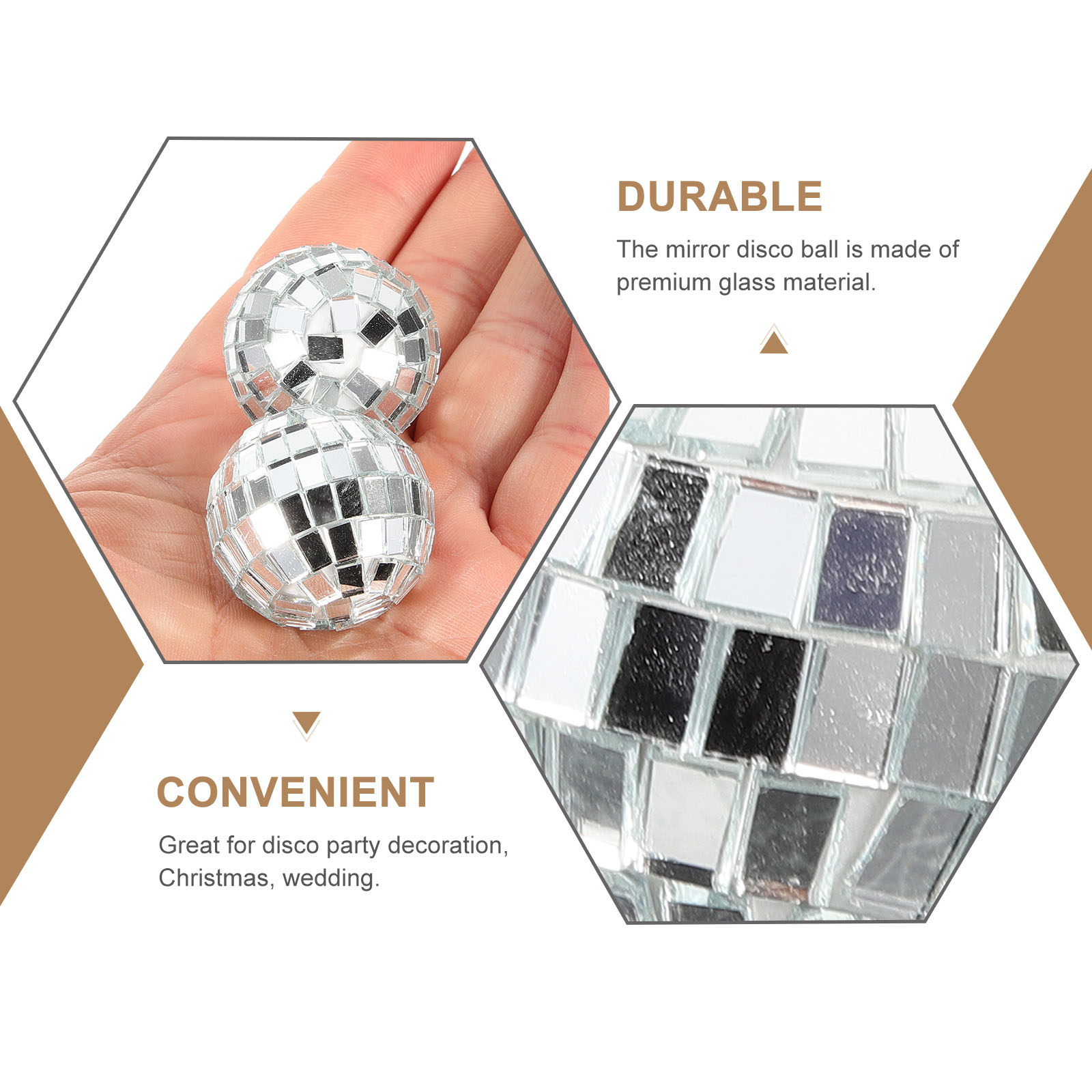12Pcs Silver Hanging Mirror Di - Disco Ball Mirror review and price