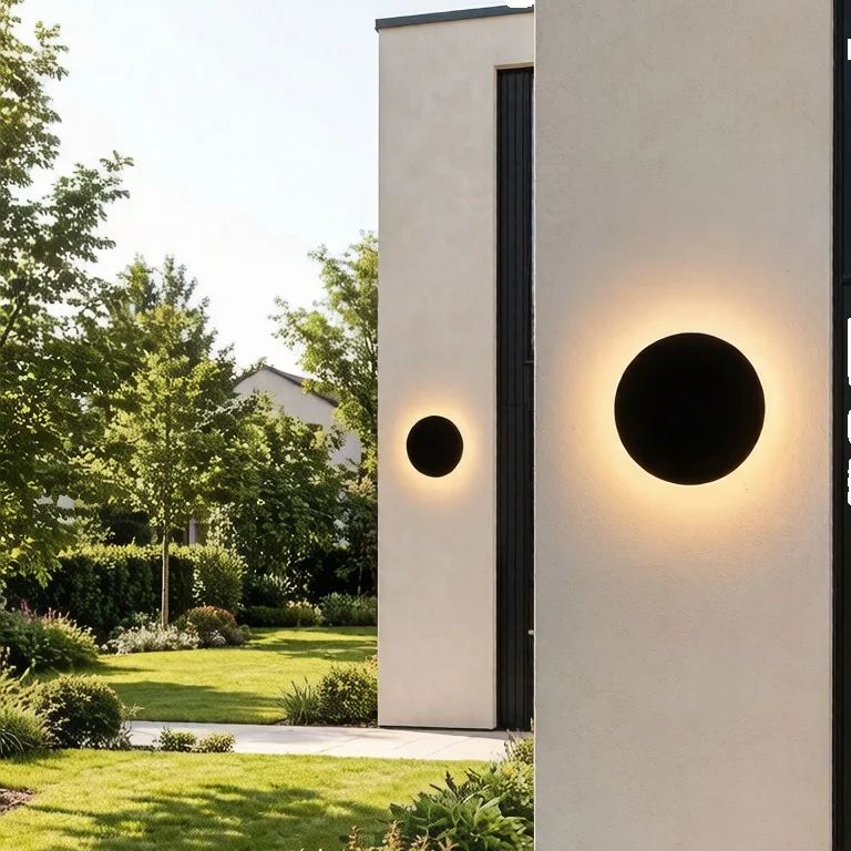 Nordic Minimalist Round LED Wa - Foyer Lighting Wall Decor review and price