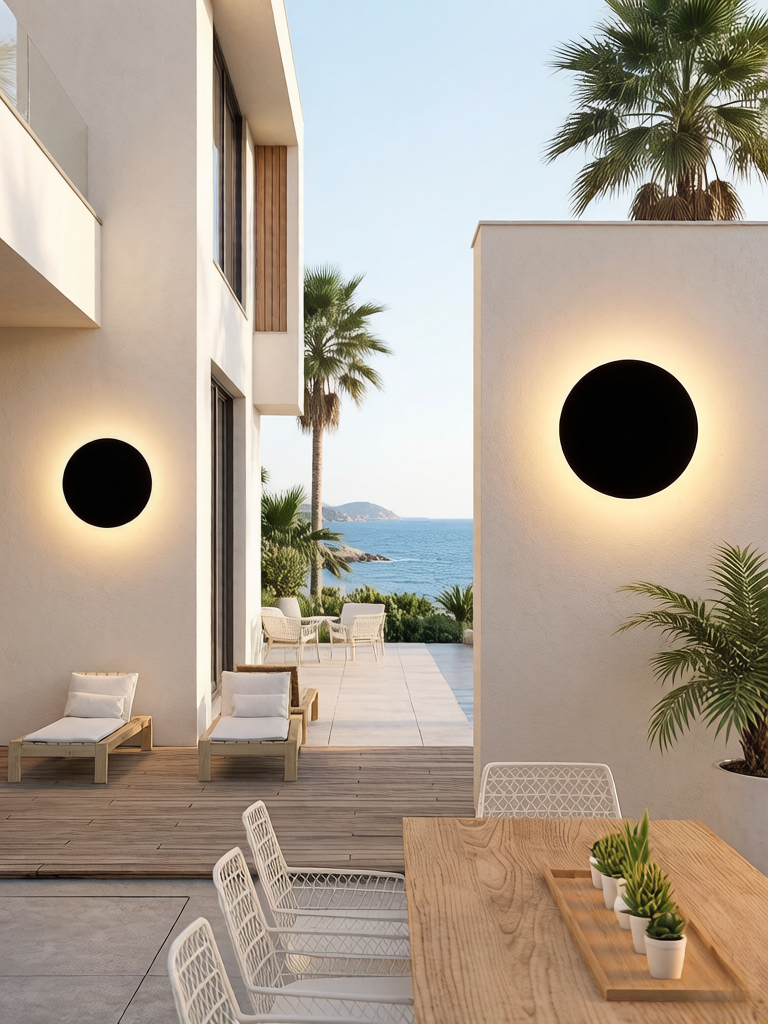 Nordic Minimalist Round LED Wa - Foyer Lighting Wall Decor review and price