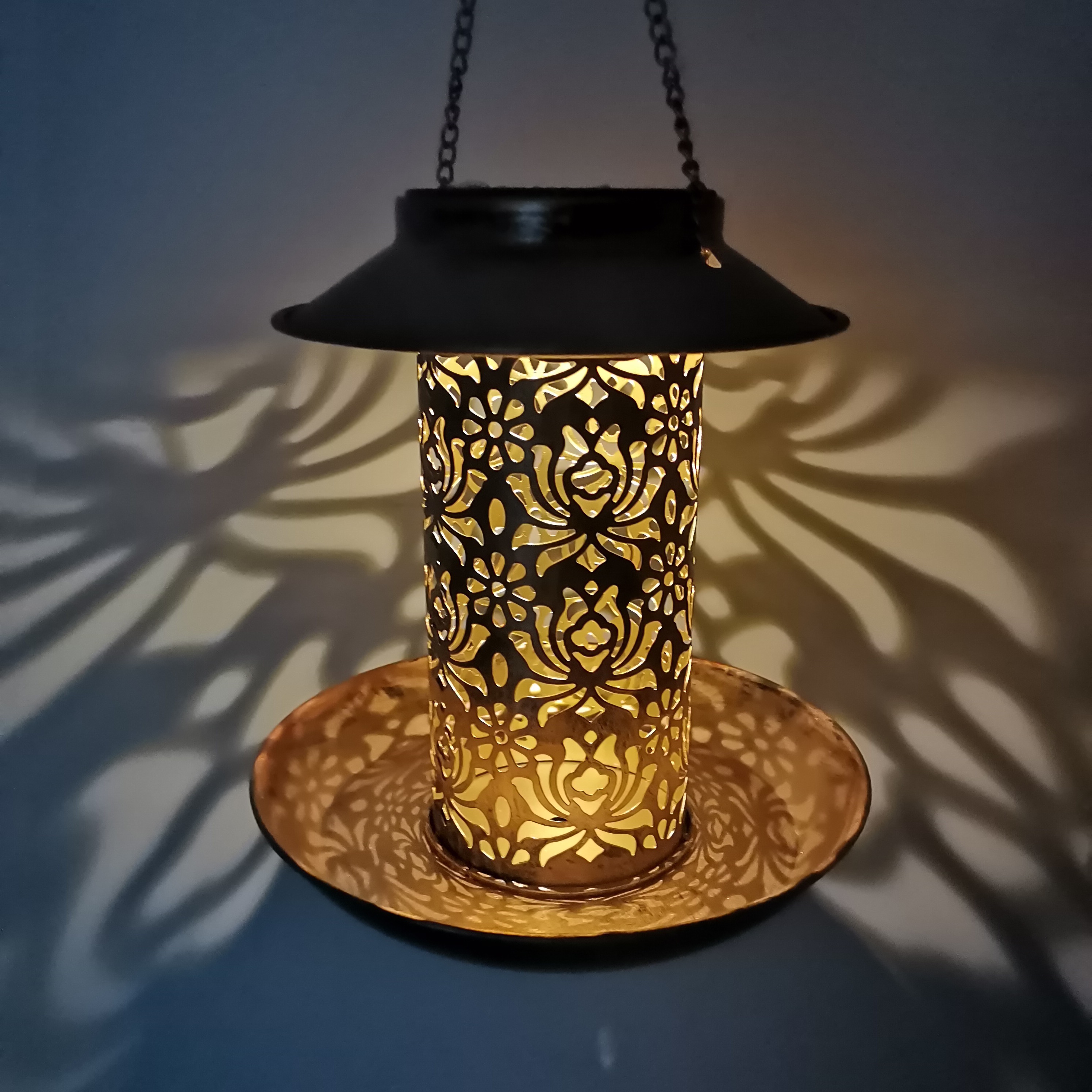 Solar Bird Feeder Metal Outdoo - Outdoor Lighting Decor Ideas review and price