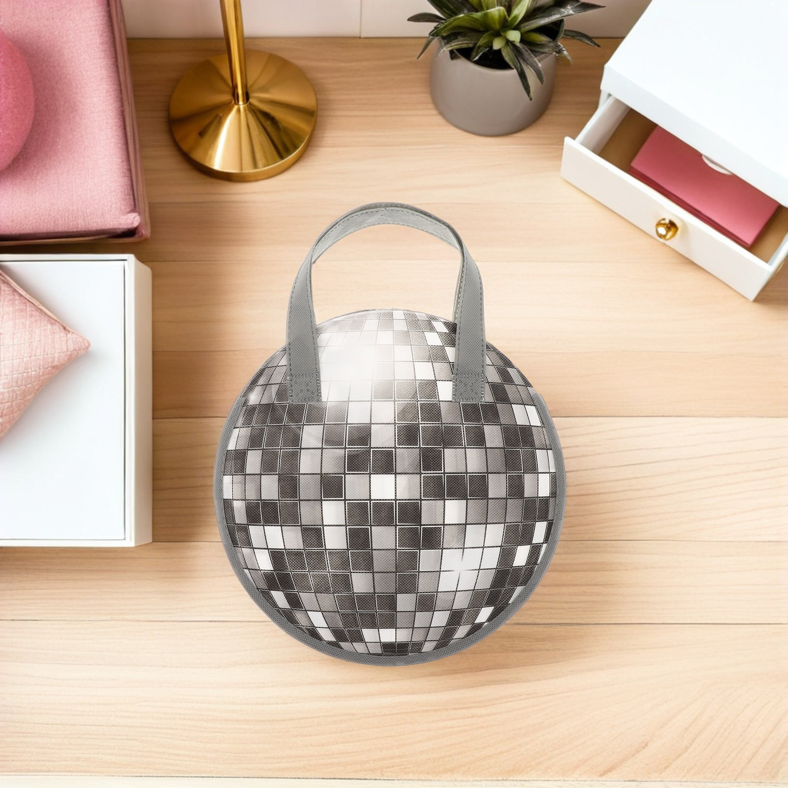 12Pcs Disco Party Favor Bags N - Disco Ball Mirror review and price
