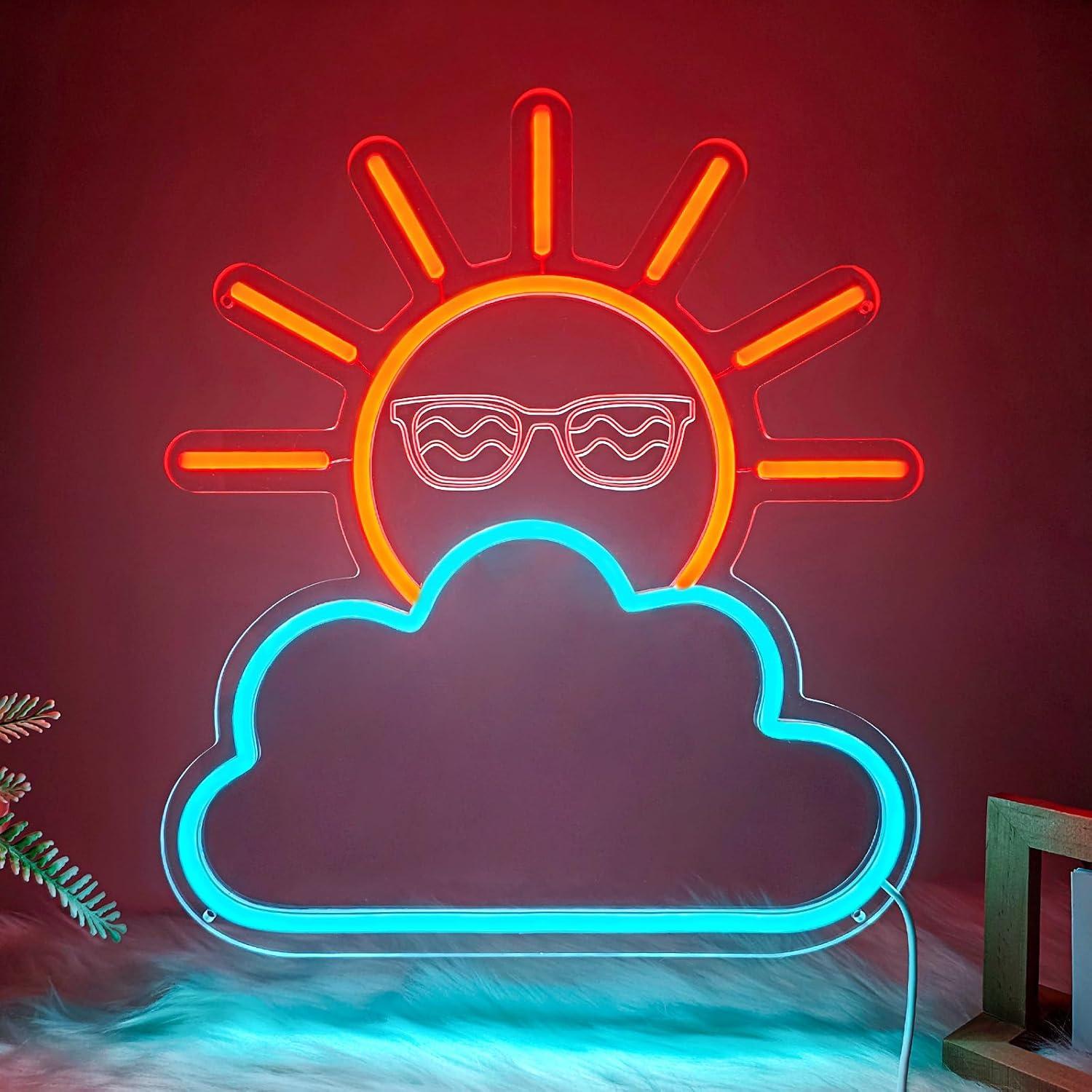 Sunrise Sunset Neon Sign USB P - Lighting Decor Living Room review and price