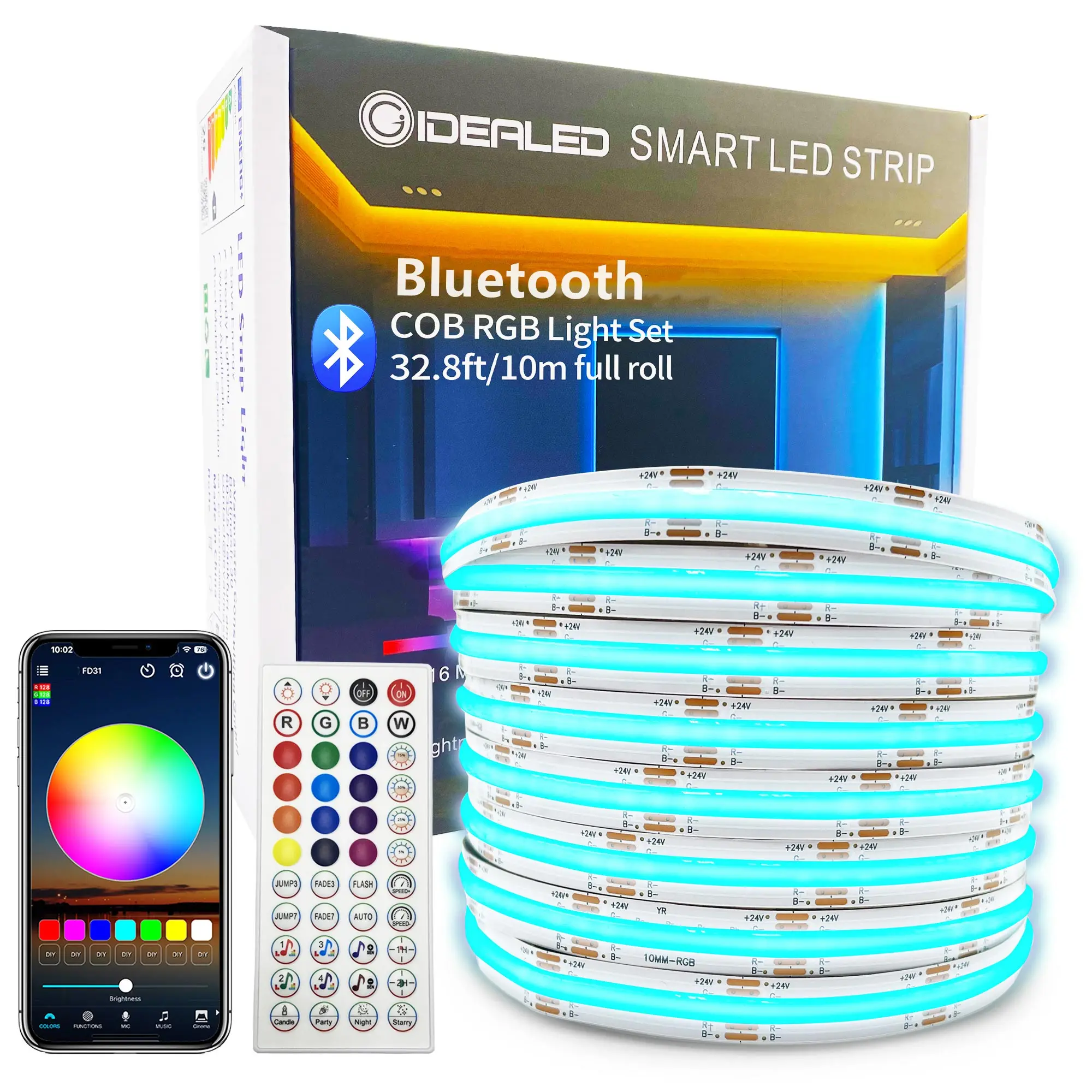 RGB COB Led Stirp Light Smart  - Room Decor Lighting Lamp review and price