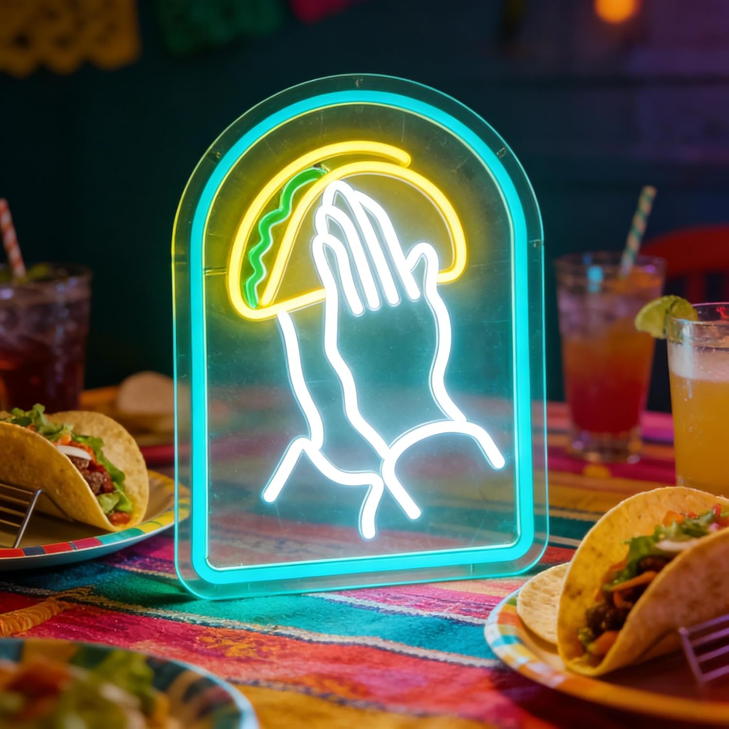 Taco LED Neon Sign LED Wall Li - Outdoor Lighting Decor Ideas review and price