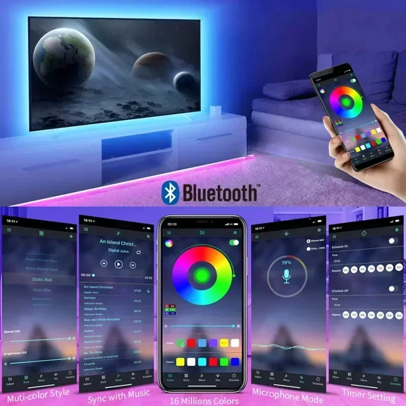 Smart RGB LED Gaming Light Str - Lighting Christmas Decor review and price