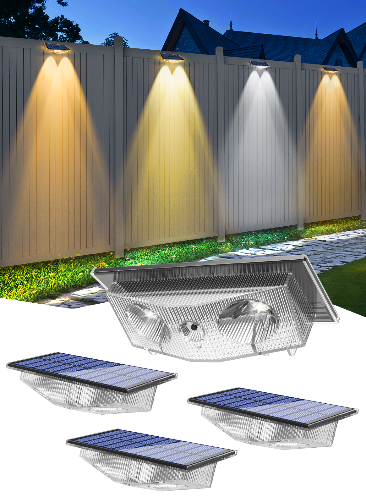 2/4/6 PCS Solar Wall Light Out - Lighting Decor Sunrise review and price