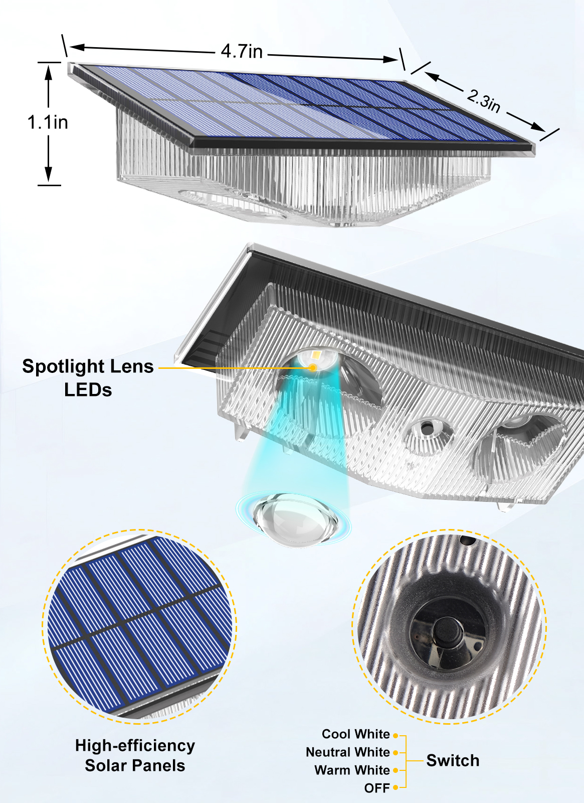 2/4/6 PCS Solar Wall Light Out - Lighting Decor Sunrise review and price