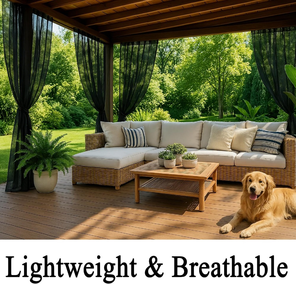 Extra Wide Outdoor Curtains Wa - Lighting Bug Decor review and price