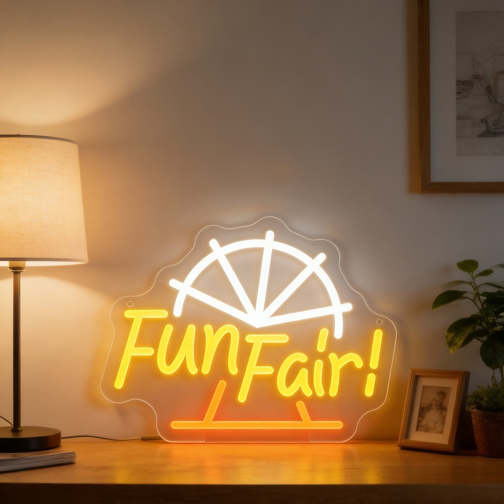 Fun Fair LED Neon Light for Wa - Outdoor Lighting Decor Ideas review and price