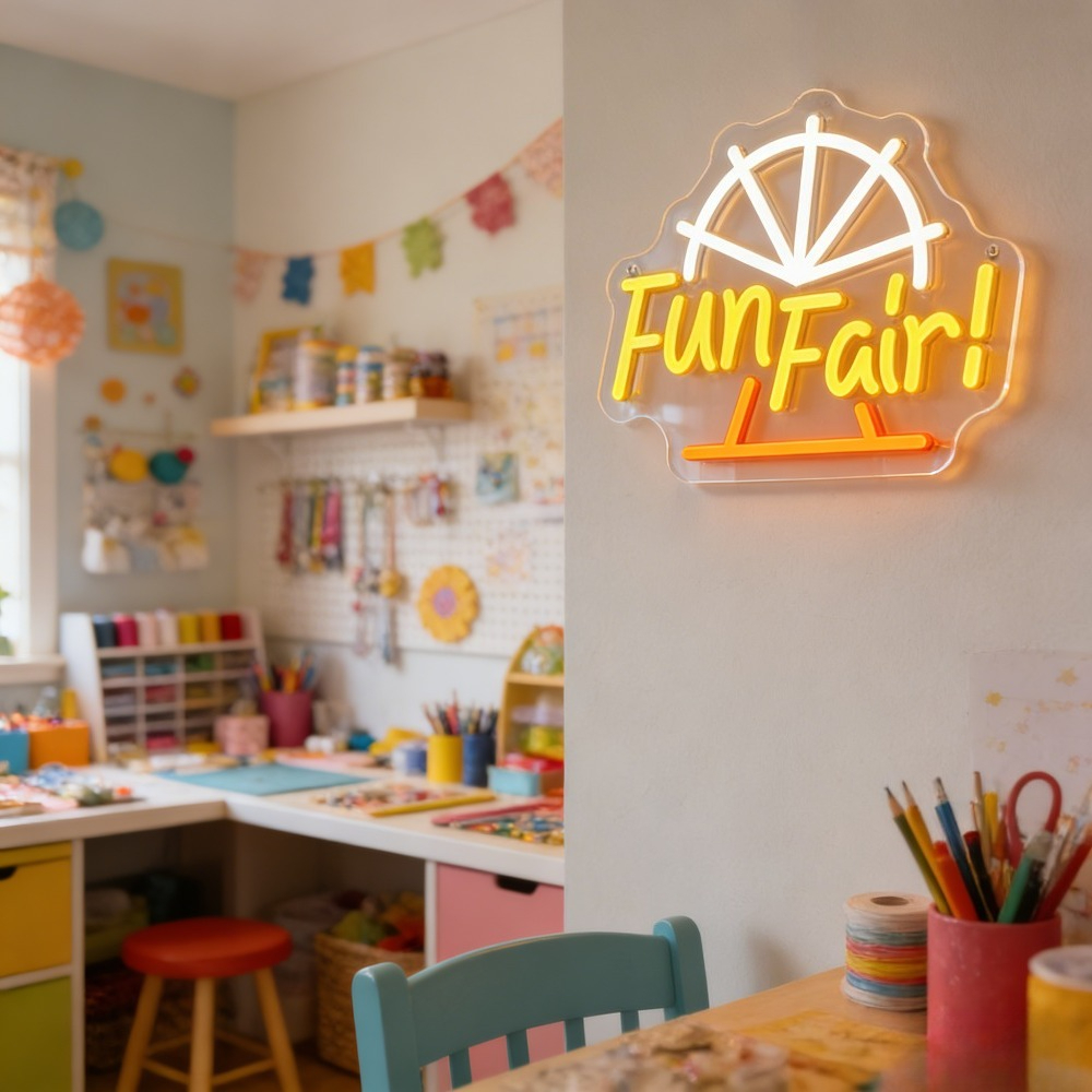 Fun Fair LED Neon Light for Wa - Outdoor Lighting Decor Ideas review and price